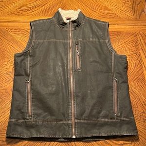 Kuhl Burr Vest Dark Brown with Fleece Lininig